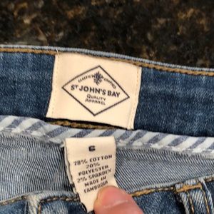 St. John’s Bay Soft denim shorts faded blue